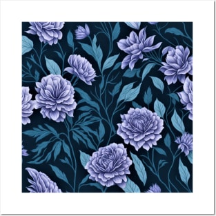 floral pattern Posters and Art